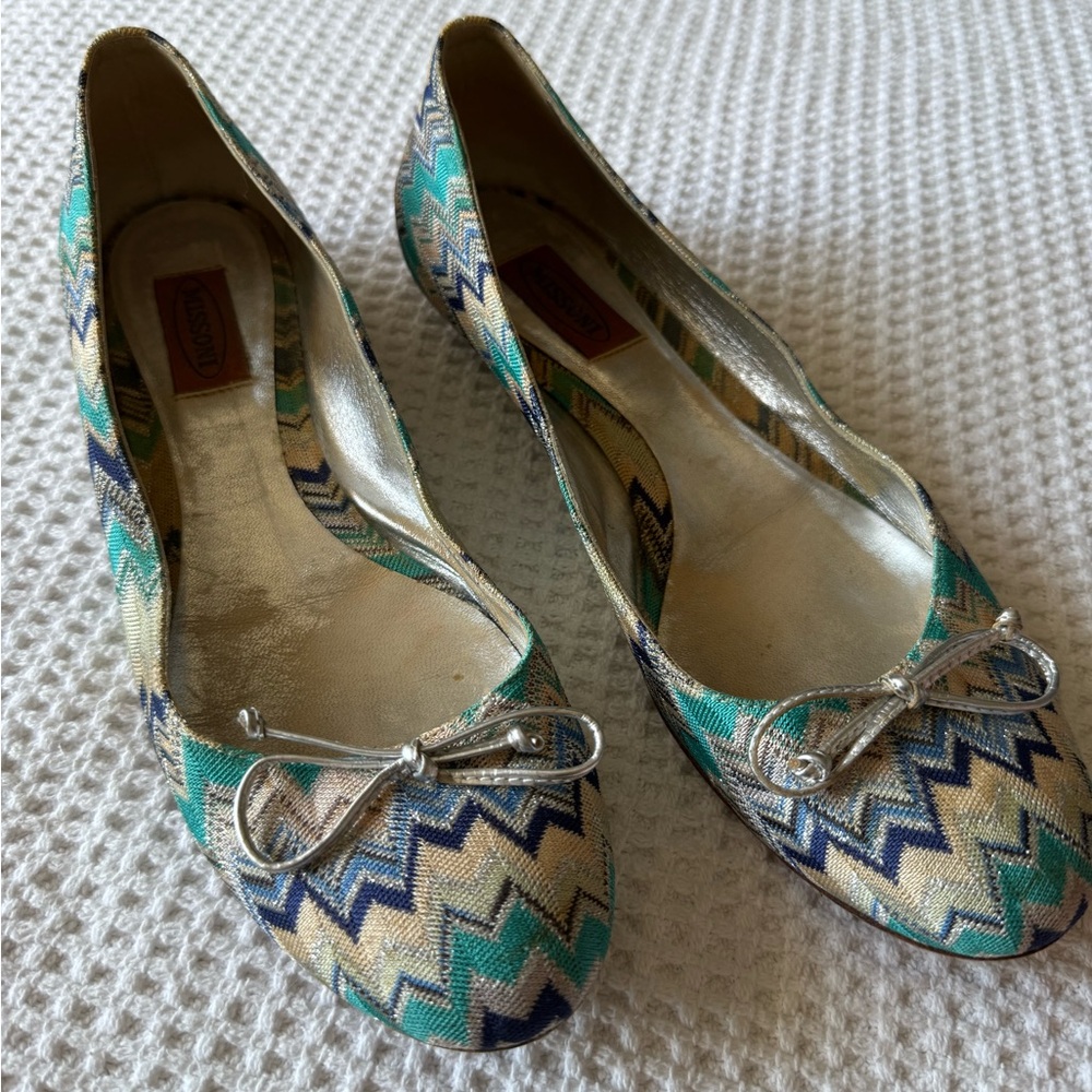 Women's Zigzag Patterned Flats